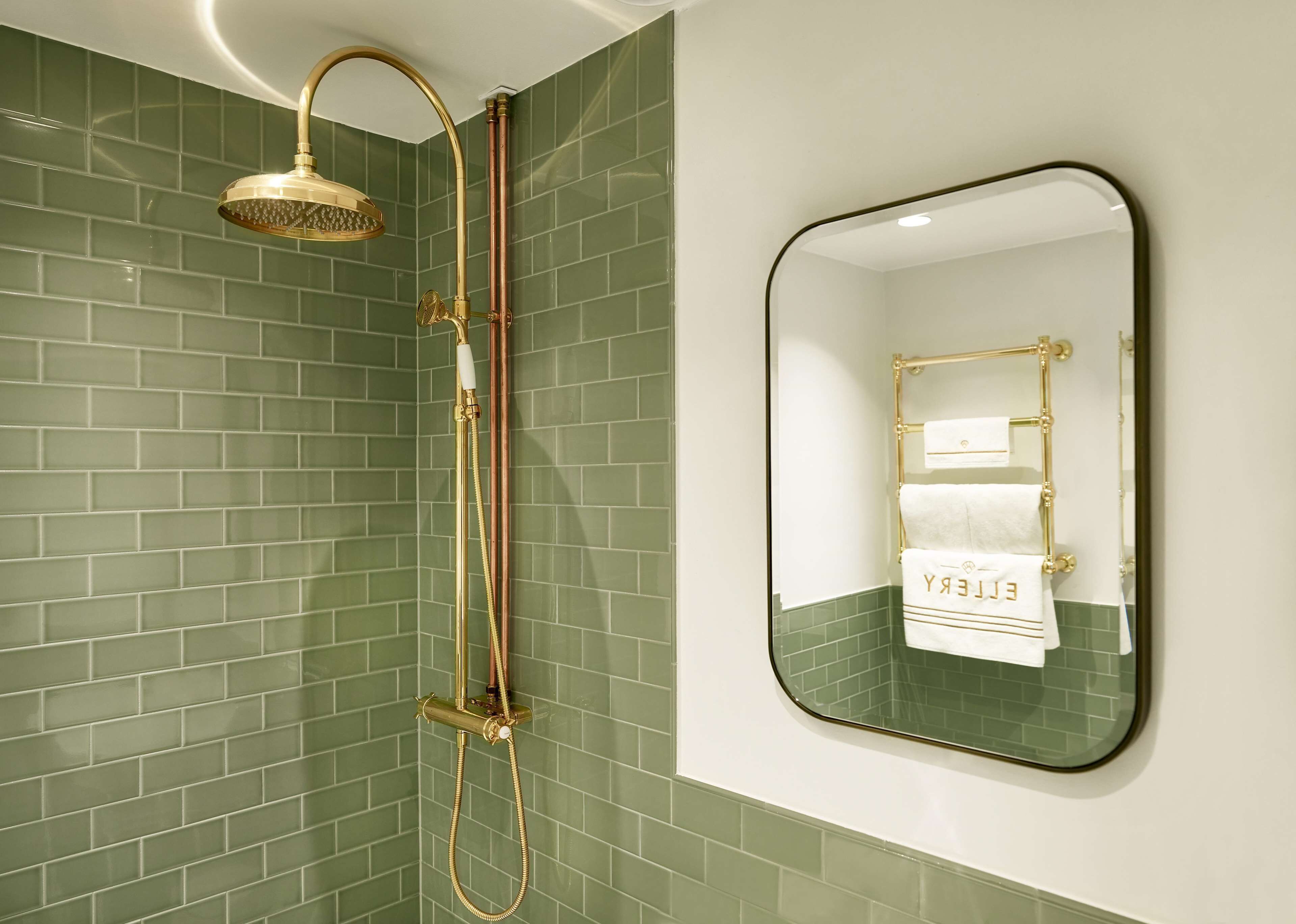 shower, hair dryer, bathrobes, slippers