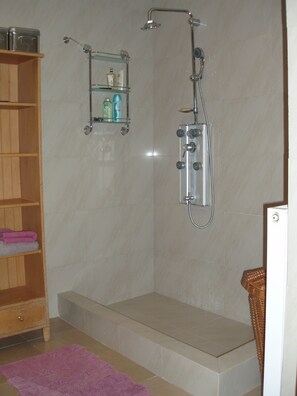 Apartment, 2 Bedrooms | Bathroom | Shower, towels, toilet paper - Gorgeous Apartment Pool Anavissos (Saronikos)