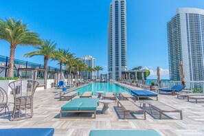 A heated pool