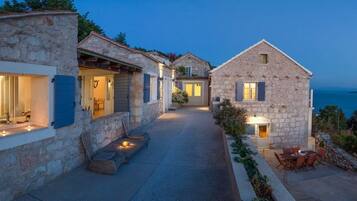 Front of property – evening/night