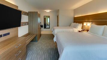 Hypo-allergenic bedding available, in-room safe, desk, laptop workspace