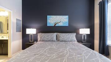 1 bedroom, iron/ironing board, bed sheets