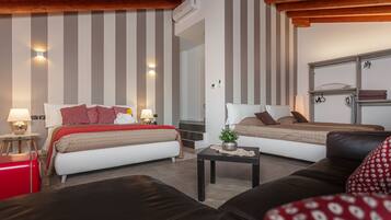 Luxury Quadruple Room | Frette Italian sheets, premium bedding, minibar, in-room safe