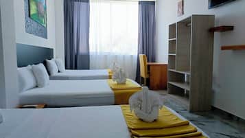 Double or Twin Room, Garden View | 1 bedroom, hypo-allergenic bedding, down comforters, in-room safe