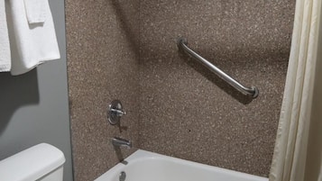 Room, 1 King Bed | Bathroom | Shower, towels