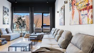 Smart TV, foosball, offices