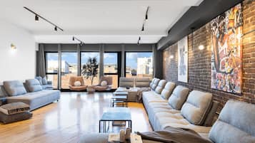 Smart TV, table football, offices