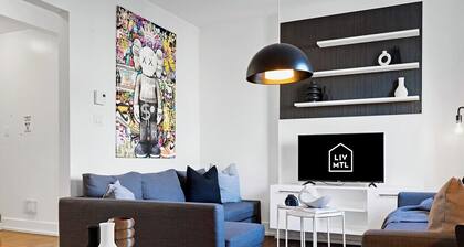 Liv MTL* 60% Off * Chic 3 Spacious 4BR | Large Family Retreat + Rooftop Oasis + Office + Pets Stay Free!