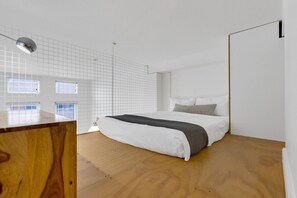 1 bedroom, desk, iron/ironing board, travel crib