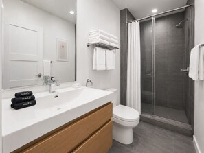 Hair dryer, towels
