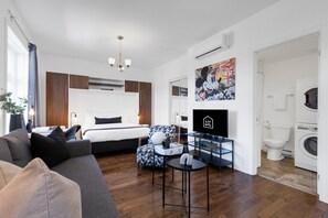 Desk, iron/ironing board, free WiFi, bed sheets