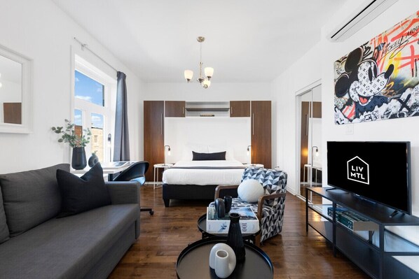 Desk, iron/ironing board, free WiFi, bed sheets