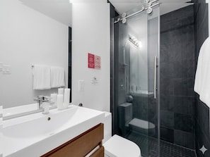 Hair dryer, towels