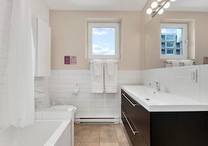 Hair dryer, towels