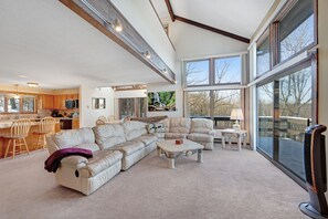 TV, fireplace, DVD player