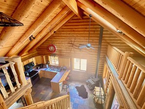 Interior - Secluded Log Cabin on 2 acres, backs to Pike National Forest, just 15mi to Breck (Alma)