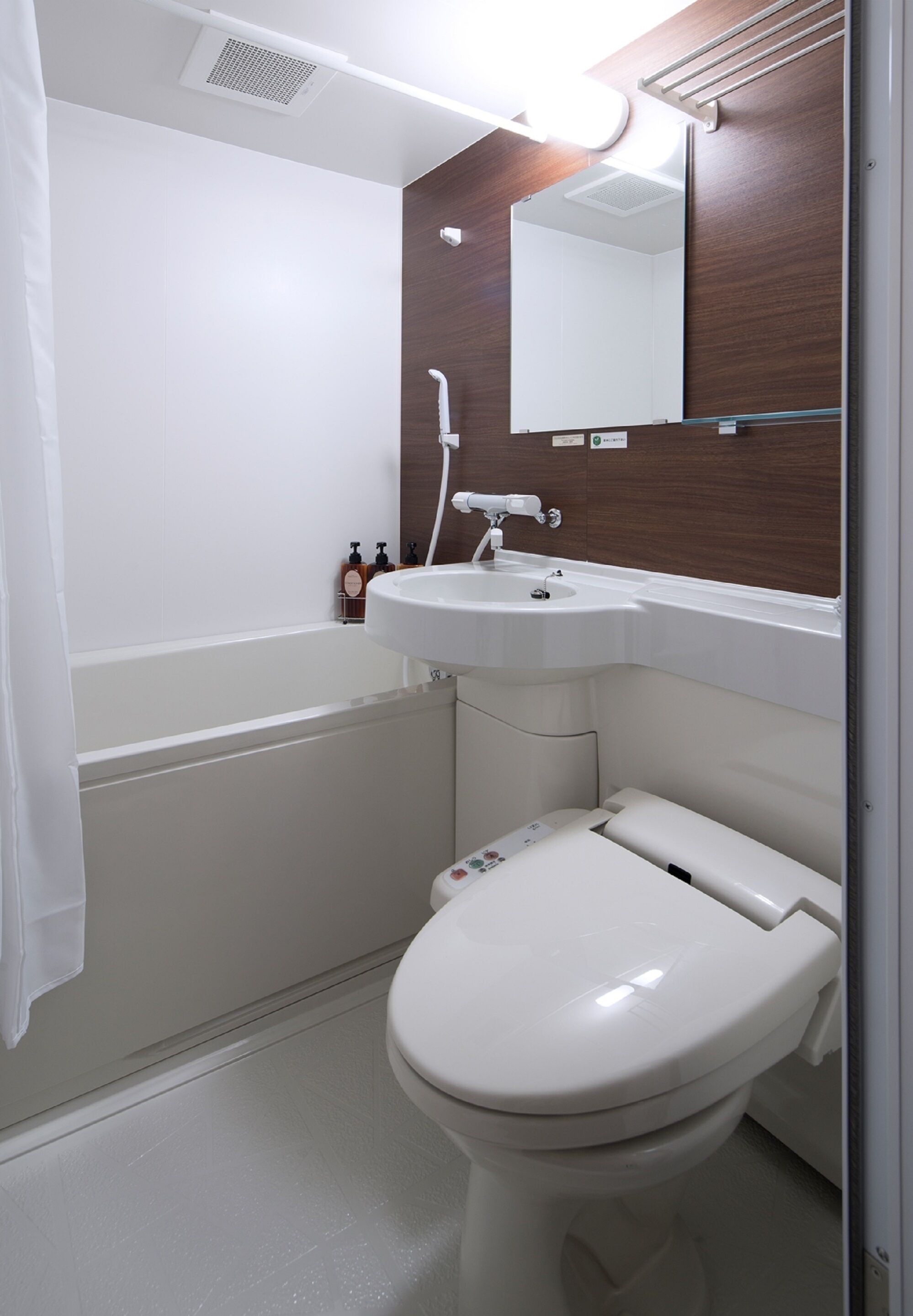 free toiletries, hair dryer, slippers, electronic bidet