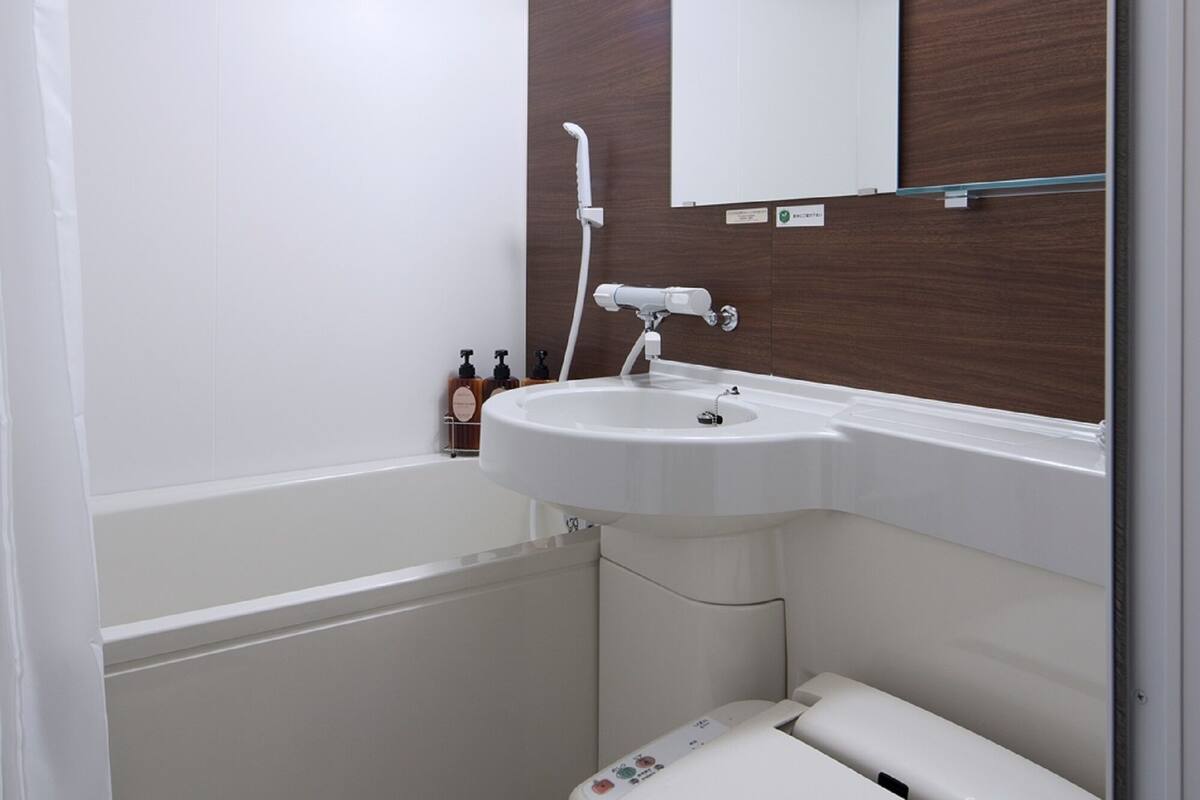 free toiletries, hair dryer, slippers, electronic bidet