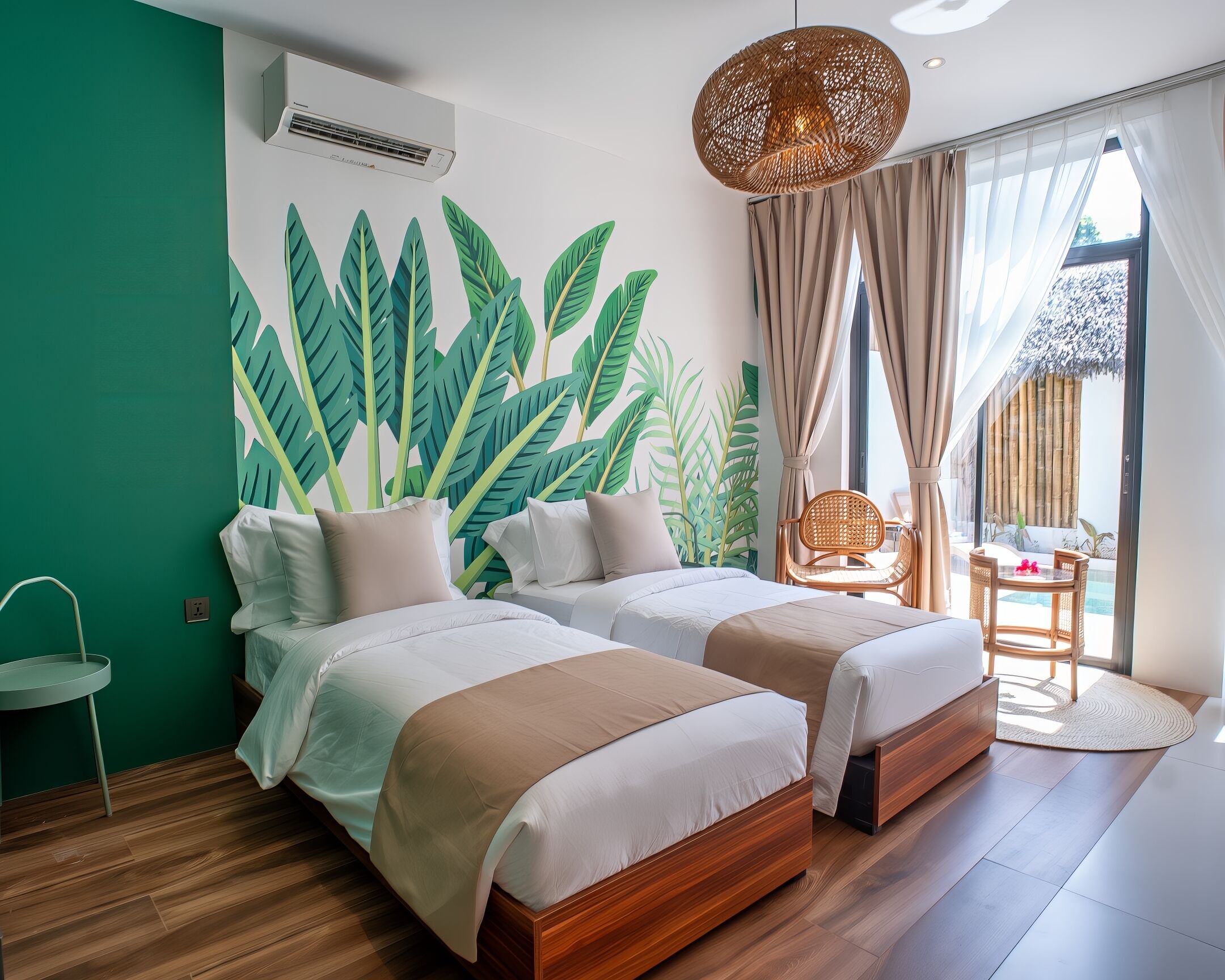 Vila | Minibar, brankas, didekorasi berbeda-beda, dan tirai kedap cahaya