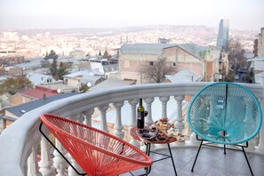 Chambre Deluxe double ou avec lits jumeaux | Vue du balcon