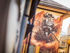 Exterior detail - Cozy studio in village center, pets allowed, private parking (Le Grand-Bornand)