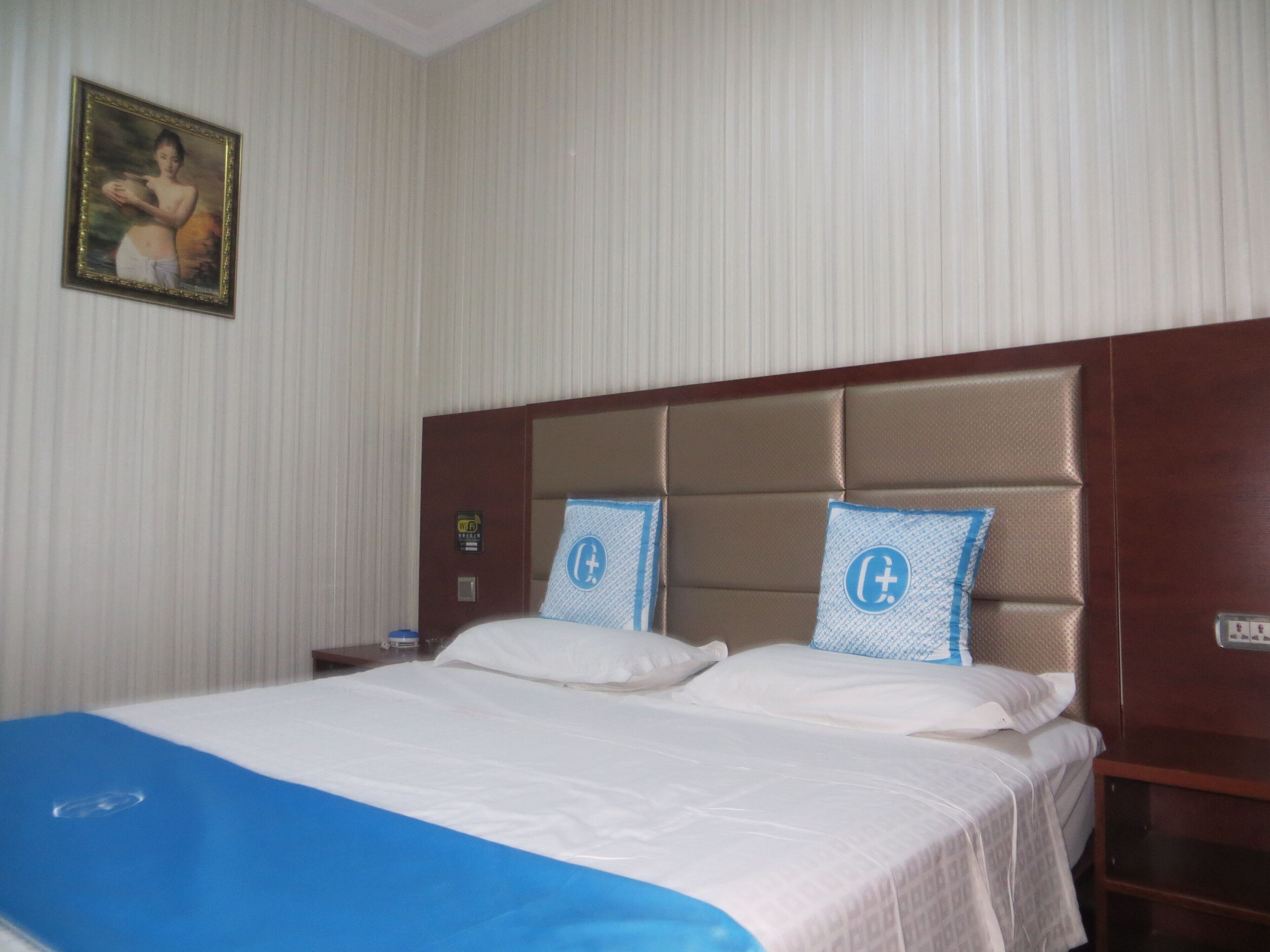 exclusive double room | desk, blackout curtains, free wifi, bed sheets
