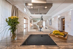 Villa | Private kitchen | Full-sized fridge, microwave, oven, stovetop - Villa Gambin (Kastelir-Labinci)