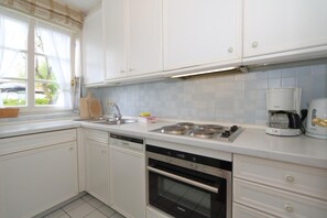 Fridge, microwave, dishwasher, toaster