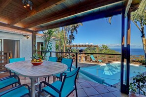 Outdoor dining - Villa St Leu sea view and pool 5 min from the Lagoon (Saint-Leu)