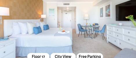 Iron/ironing board, travel crib, WiFi, bed sheets