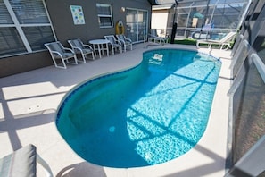 House, 3 Bedrooms | Pool | A heated pool - Private Pool 2 Queens And Twin Room! 3 Bedroom Home by RedAwning (Haines City)