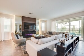 Villa, Multiple Bedrooms | Living area - Solara Resort 9 Bedroom Resort Villa by RedAwning (Kissimmee)