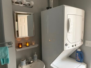 Towels, soap, toilet paper