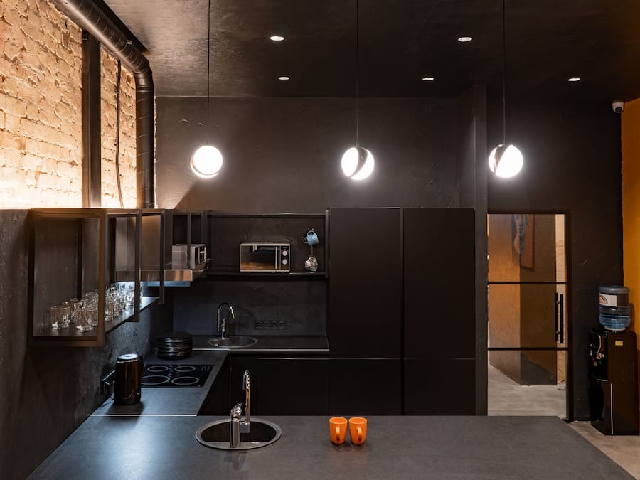 Shared fridge, microwave