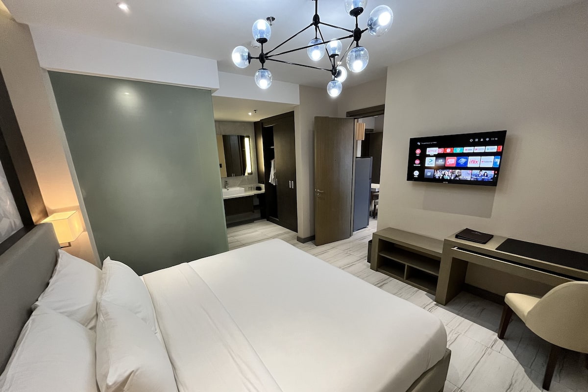 1 habitación, sábanas de algodón egipcio y ropa de cama de alta calidad