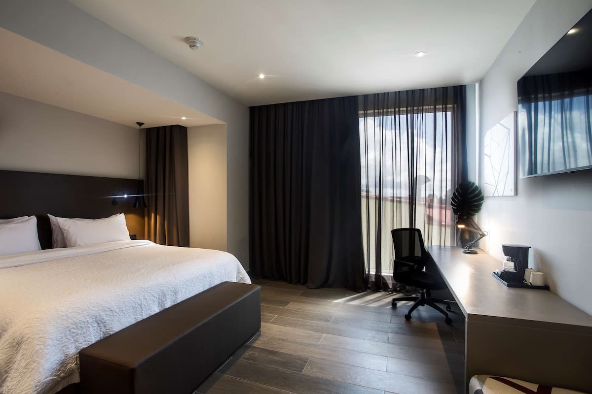 Suite, 1 King Bed, Non Smoking, Refrigerator | 1 bedroom, premium bedding, in-room safe, desk