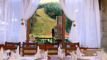 Outdoor wedding area