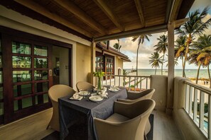 Outdoor dining - Beach Front Villa on the Playa Bavaro (Punta Cana)
