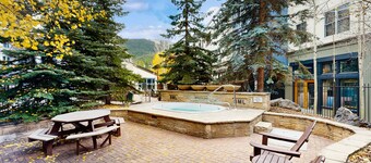 Family-friendly mountain retreat with shared pool and hot tub - walk to gondola