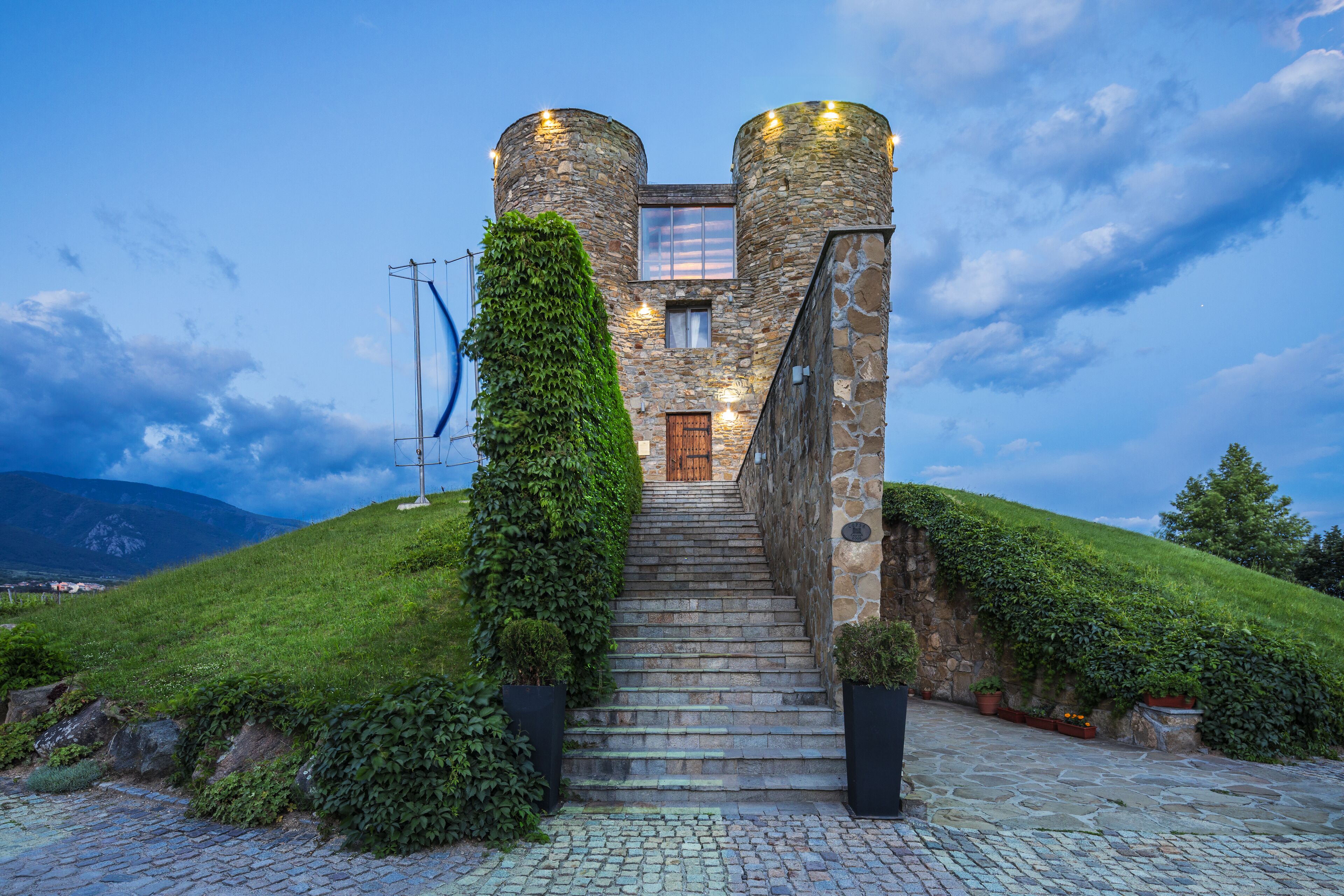 Front of property - evening/night