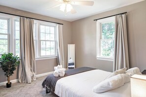 4 bedrooms, iron/ironing board, travel crib, WiFi