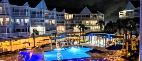 Piscine extérieure, piscine chauffée