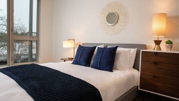 Hypo-allergenic bedding, individually decorated, individually furnished