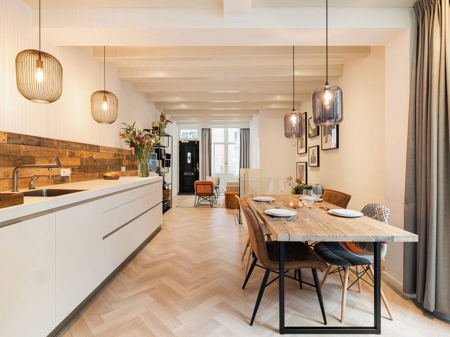 Apartment A | Living area | 50-inch Smart TV with digital channels, TV, Netflix