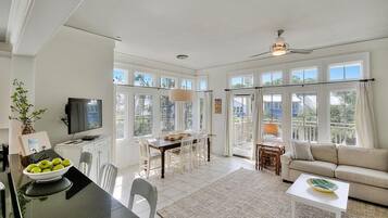 Condo, 1 Bedroom | Living room | 36-inch TV with cable channels