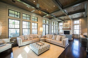 House, 5 Bedrooms | Living room | Flat-screen TV - Watercolor by Dune Vacation Rentals - Gulf District (Santa Rosa Beach)