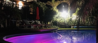 Private & spacious family retreat with aircon & pool.