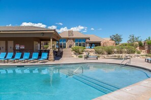 A heated pool