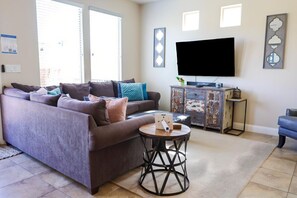 Smart TV, video games, table football, ping pong