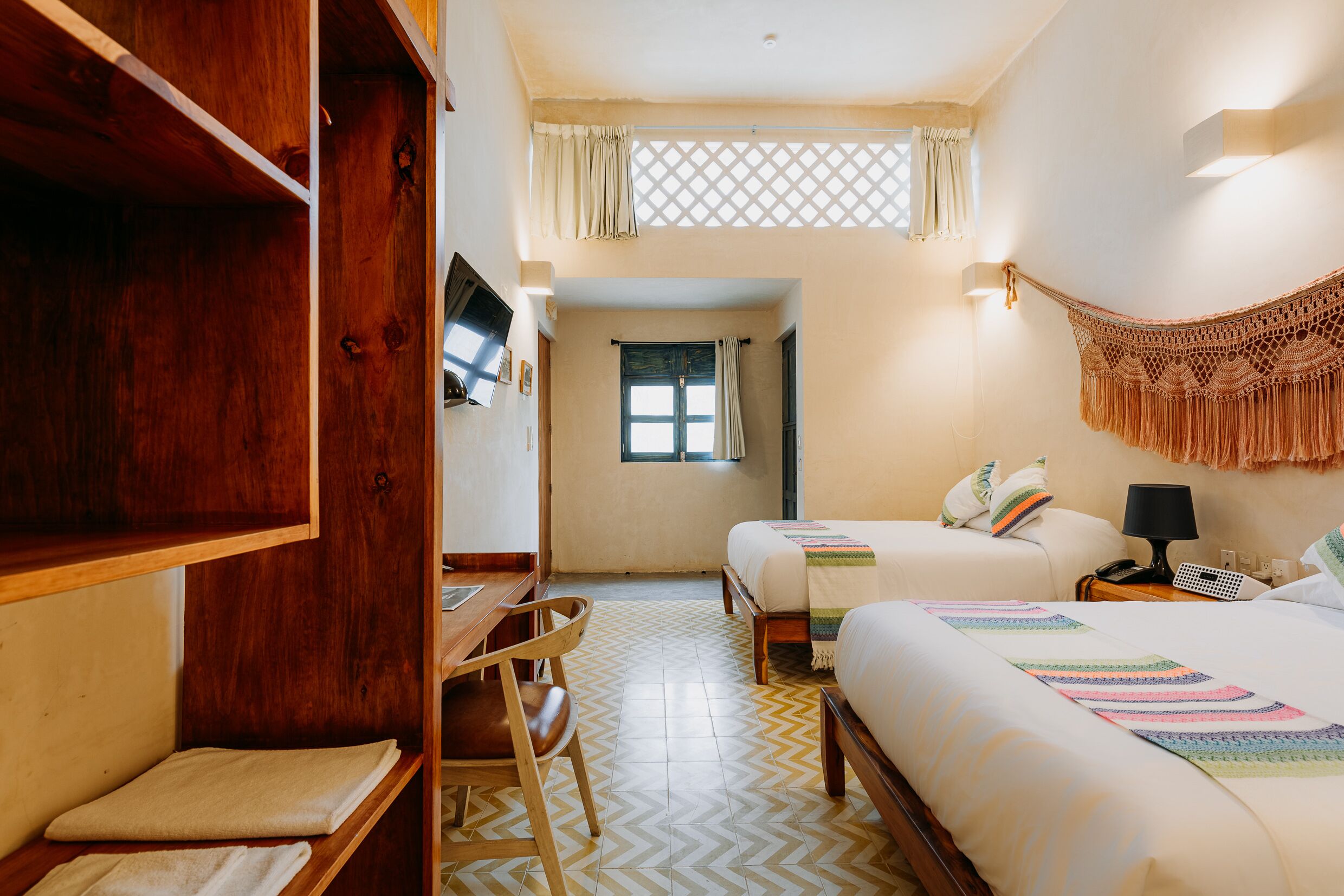 standard quadruple room, 2 double beds | premium bedding, down duvets, individually decorated